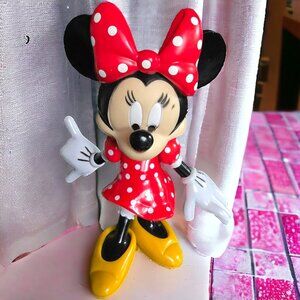 Vintage DISNEY MINNIE MOUSE Poseable Moveable 8" Iconic Dress